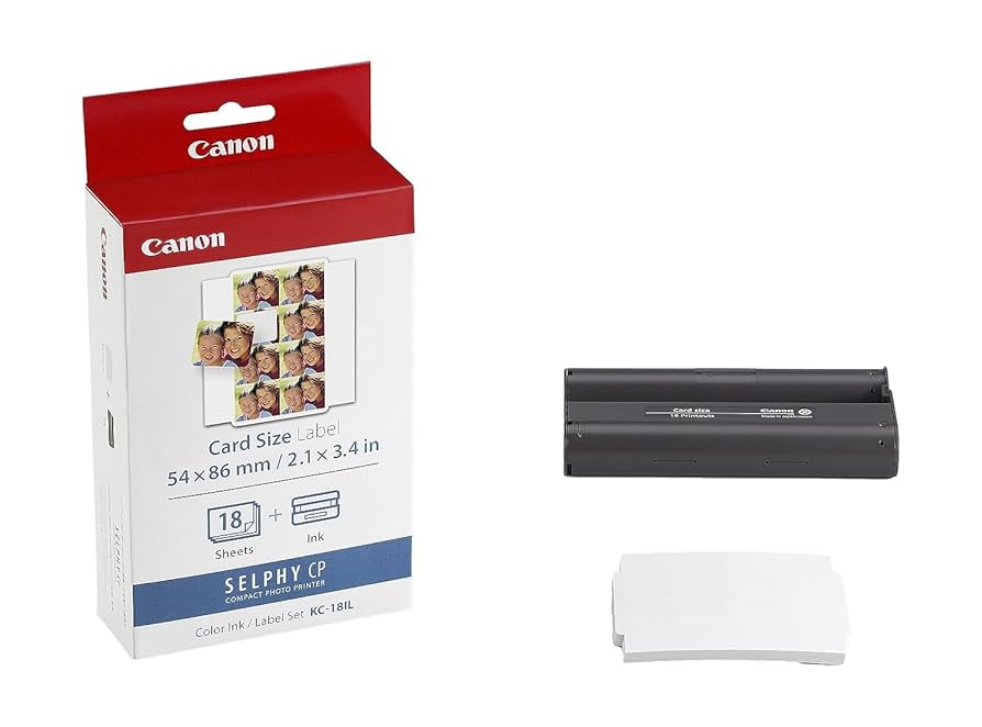 Amazon.com: Canon KC-18IL Color Ink and Label Set (CP-100